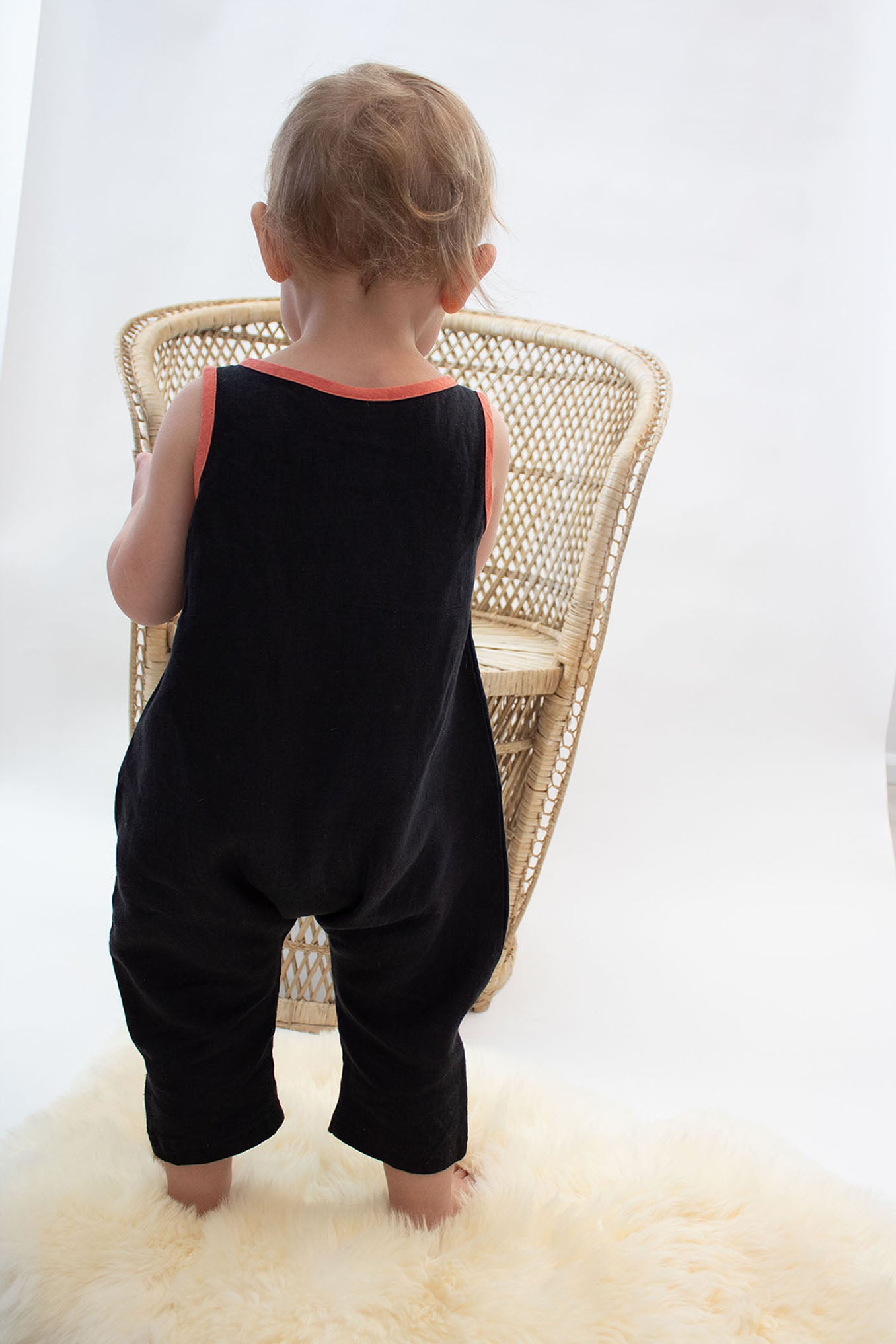 100% Hemp Essential Sleeveless Playsuit - Ember