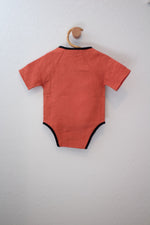 100% Hemp Essential Wrap Onesie - Flame